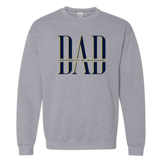 Michigan Classic Dad Crewneck - Sport Grey