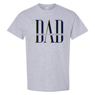 Michigan Classic Dad T-Shirt - Sport Grey