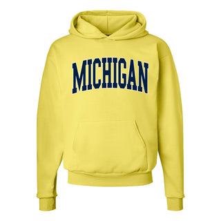 Michigan Wolverines Mega Arch Hoodie - Yellow