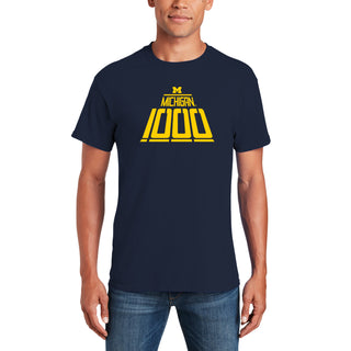 Michigan Wolverines 1000 Wins T-Shirt - Navy