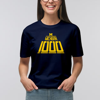 Michigan Wolverines 1000 Wins T-Shirt - Navy