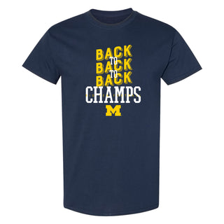 Michigan B2B2B Champs 23 Lineman T-Shirt - Navy