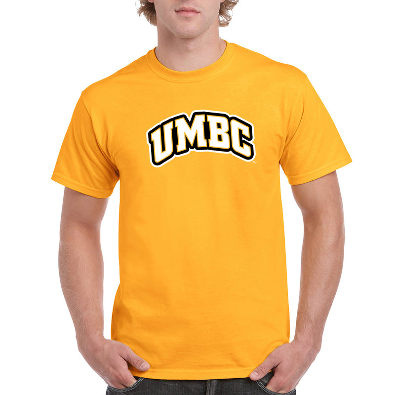 University of Maryland Baltimore County Retrievers Basic Block Short Sleeve T Shirt - Gold