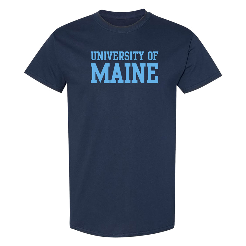 Maine Black Bears Basic Block T Shirt - Navy