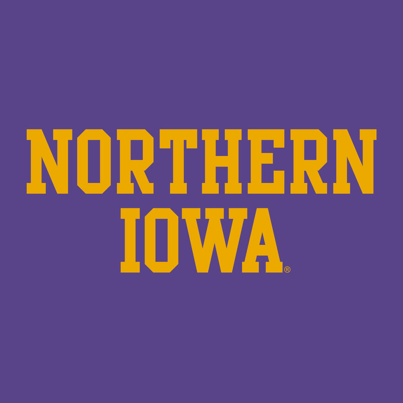 University of Northern Iowa Panthers Basic Block Youth T Shirt - Purple