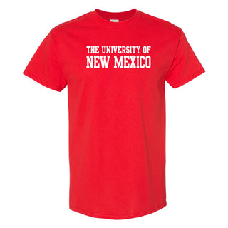 University of New Mexico Lobos Basic Block Cotton T-Shirt - Red