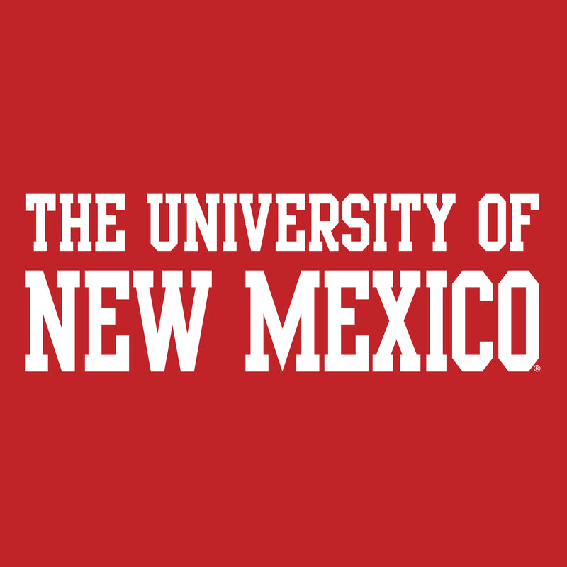 University of New Mexico Lobos Basic Block Cotton Long Sleeve T-Shirt - Red