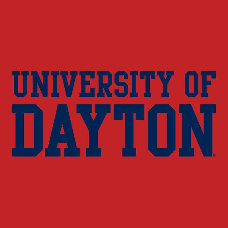 University of Dayton Flyers Basic Block Short Sleeve T Shirt - Red