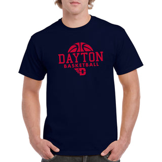 University of Dayton Flyers Basketball Hype Short Sleeve T Shirt - Navy