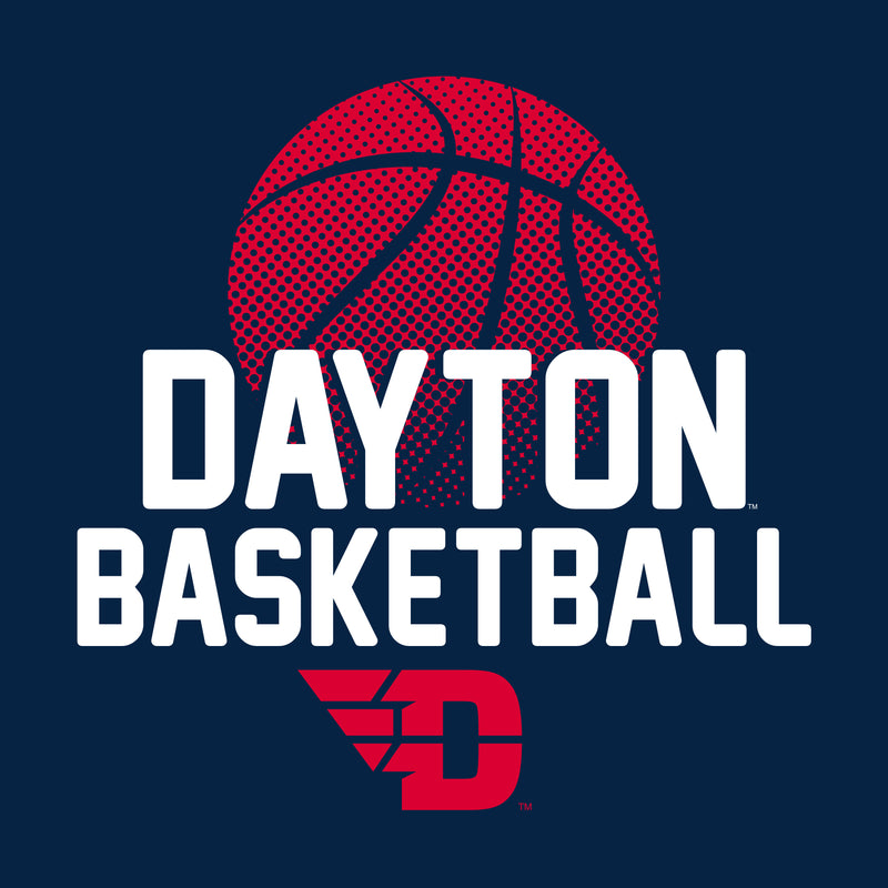 University of Dayton Flyers Basketball Flux Cotton Youth Short Sleeve T Shirt - Navy