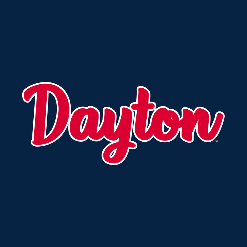 University of Dayton Flyers Basic Script Heavy Blend Hoodie - Navy