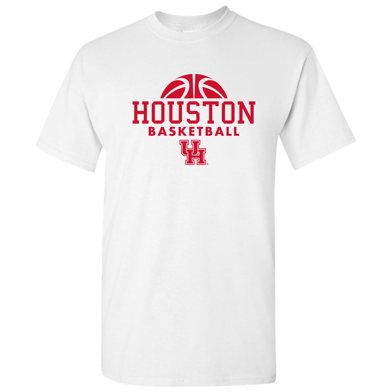 University of Houston Cougars Basketball Hype Short Sleeve T Shirt - White