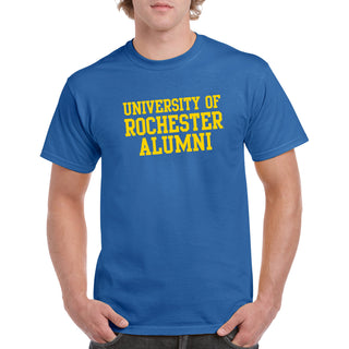 University of Rochester Yellowjackets Alumni Basic Block Short Sleeve T Shirt - Royal