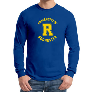 University of Rochester Yellowjackets Arch Logo Long Sleeve T-Shirt - Royal