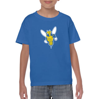 University of Rochester Yellowjackets Primary Logo Youth Short Sleeve T Shirt - Royal