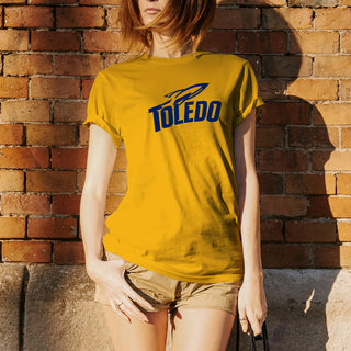 University of Toledo Rockets Primary Logo Short Sleeve Tee - Gold