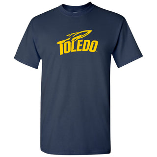 University of Toledo Rockets Primary Logo Short Sleeve T-Shirt - Navy