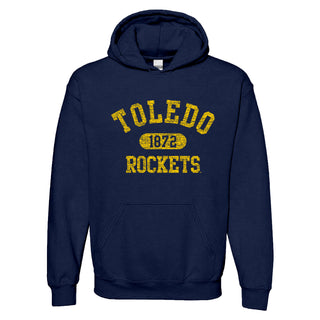 University of Toledo Rockets Athletic Arch Heavy Blend Hoodie - Navy