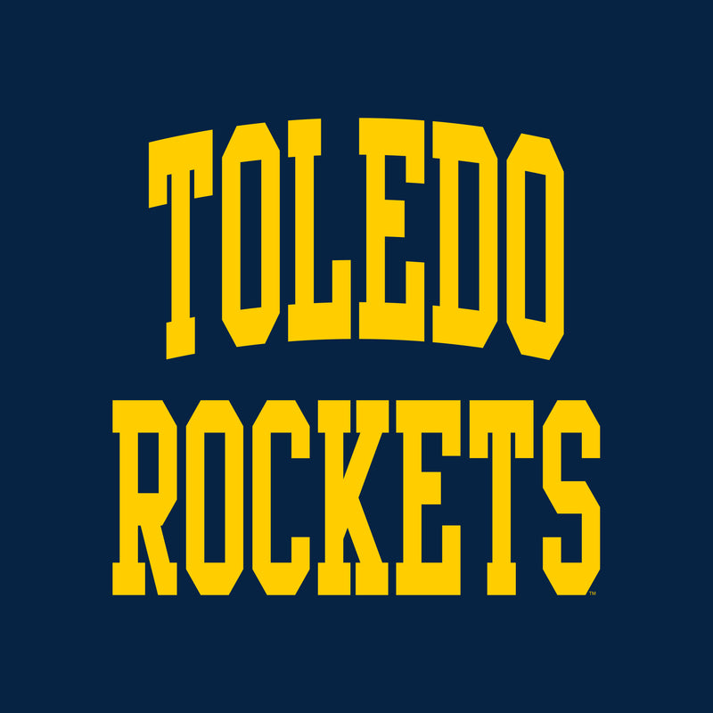 University of Toledo Rockets Front Back Print Heavy Blend Hoodie - Navy