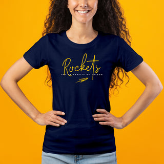 Toledo Thin Script Womens T-Shirt - Navy