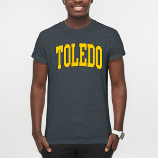 Toledo Rockets Mega Arch T-Shirt - Dark Heather