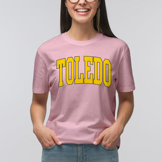 Toledo Rockets Mega Arch T-Shirt - Light Pink