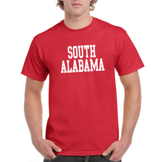 South Alabama Jaguars Basic Block T Shirt - Red