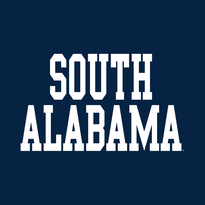 South Alabama Jaguars Basic Block T Shirt - Navy