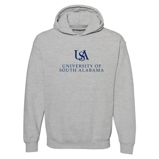 South Alabama Jaguars Institutional Logo Hoodie - Sport Grey