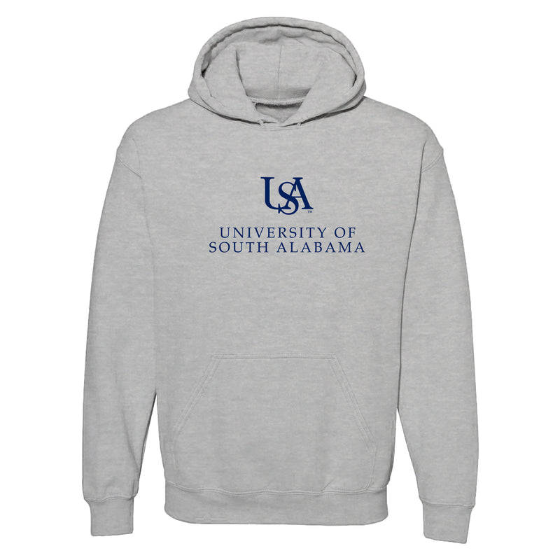 South Alabama Jaguars Institutional Logo Hoodie - Sport Grey