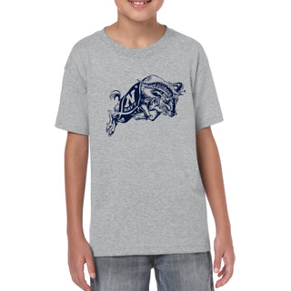 United States Naval Academy Midshipmen Primary Logo Youth Short Sleeve T Shirt - Sport Grey