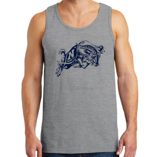 United States Naval Academy Midshipmen Primary Logo Tank Top - Sport Grey