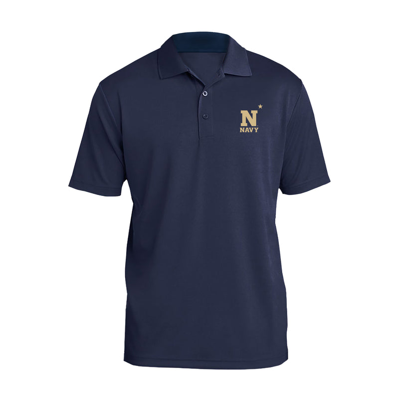 United States Naval Academy Midshipmen Primary Logo Left Chest Polo - Navy