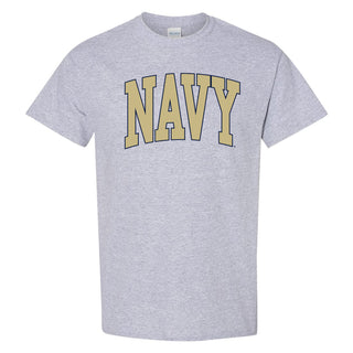 US Naval Academy Midshipmen Mega Arch T-Shirt - Sport Grey