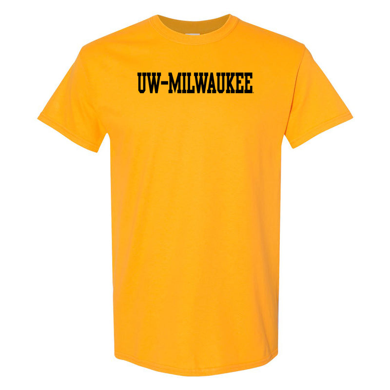 Wisconsin-Milwaukee Panthers Basic Block T Shirt - Gold