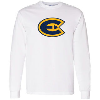 UW-Eau Claire Primary Logo Long Sleeve - White