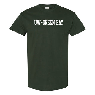 UW-Green Bay Basic Block T-Shirt - Forest