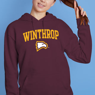 Winthrop University Eagles Arch Logo Hoodie - Maroon