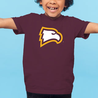 Winthrop University Eagles Primary Logo Youth Short Sleeve T Shirt - Maroon