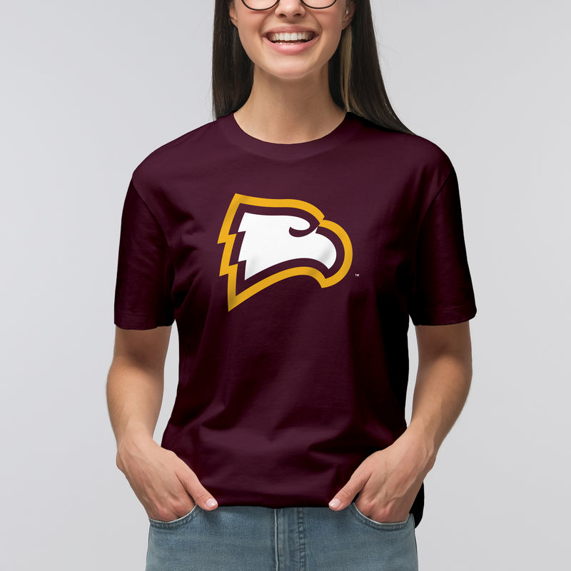 Winthrop University Eagles Primary Logo Short Sleeve T Shirt - Maroon