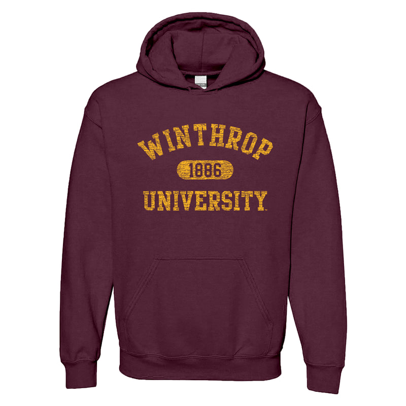 Winthrop Athletic Arch Hoodie - Maroon