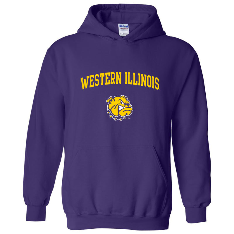 Western Illinois University Leathernecks Arch Logo Hoodie - Purple