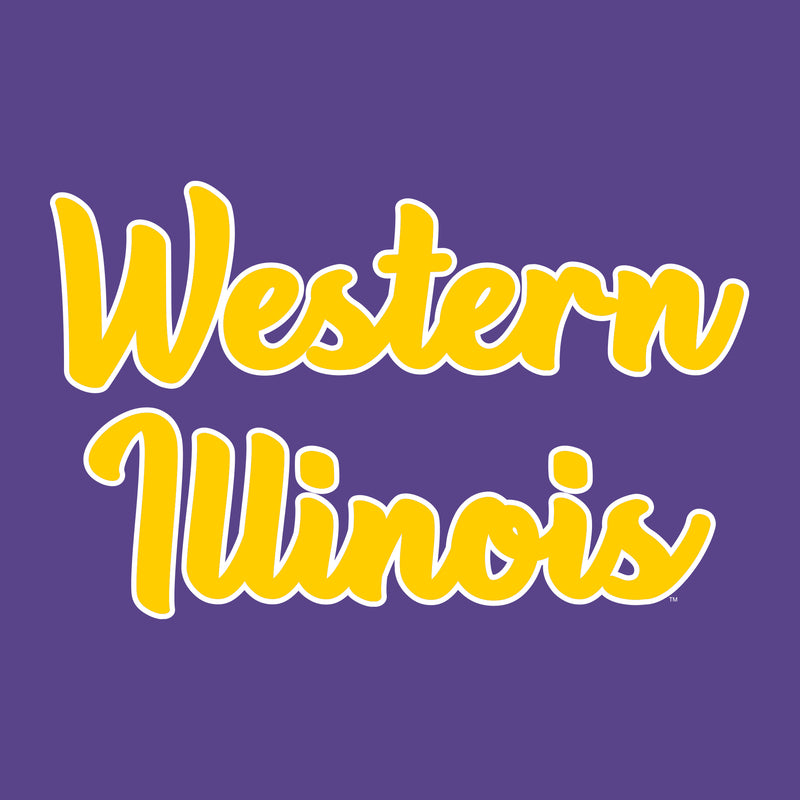 Western Illinois University Leathernecks Basic Script Hoodie - Purple