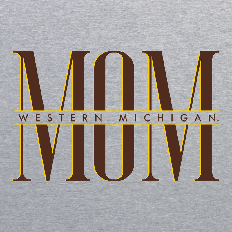 Western Michigan Classic Mom T-Shirt - Sport Grey