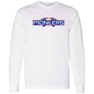 UW-Platteville Primary Logo Long Sleeve - White