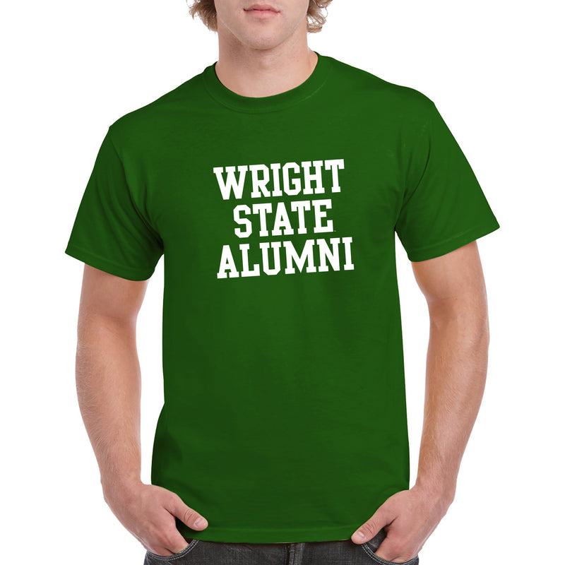 Wright State University Raiders Alumni Basic Block Short Sleeve T Shirt - Irish Green