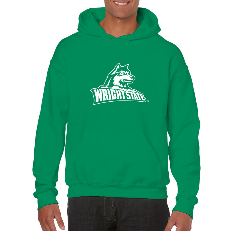 Wright State University Raiders Primary Logo Hoodie - Irish Green