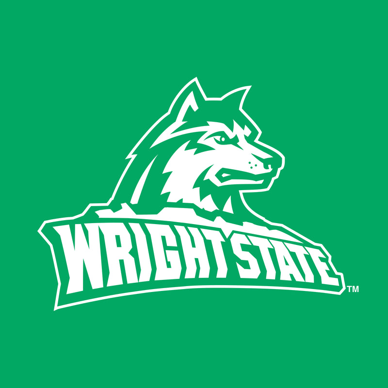 Wright State University Raiders Primary Logo Short Sleeve T Shirt - Irish Green