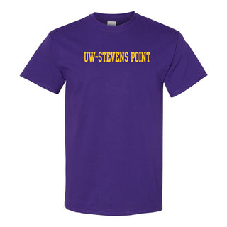 UW-Stevens Point Basic Block T-Shirt - Purple