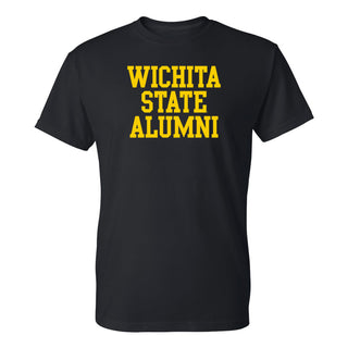 Wichita State University Shockers Alumni Block Short Sleeve T Shirt - Black